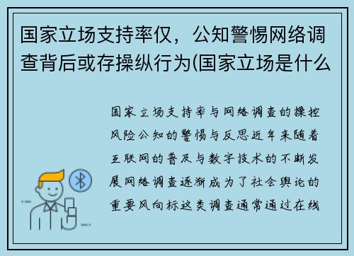 国家立场支持率仅，公知警惕网络调查背后或存操纵行为(国家立场是什么意思)